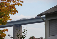 Eiserfelder Brücke von Aldi/Dornseifer aus gesehen. Lebensader im Einklang mit Heimat, Natur und Industrie 