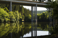 Talbrücke Landeskroner Weiher bei Wilden, Gemeinde Wilnsdorf, Kreis Siegen-Wittgenstein