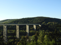 Siegen, Gilbergstrasse, Panorama der Siegtalbrücke