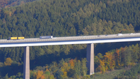 Brücke der A 45 bei Siegen Eiserfeld aufgenommen am 14.10.2017 aus einem Hubschrauber.
