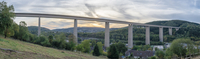 Eiserfelder Brücke im Sonnenuntergang - Blick von oberhalb Nachtigallweg / Eiserfeld 